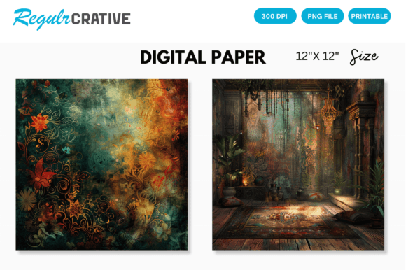 Download Bohemian Digital Paper - Bohemian digital paper Collection
