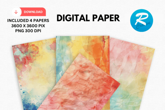 Download Watercolor Bohemian Digital Paper Patter - Bohemian digital paper Collection
