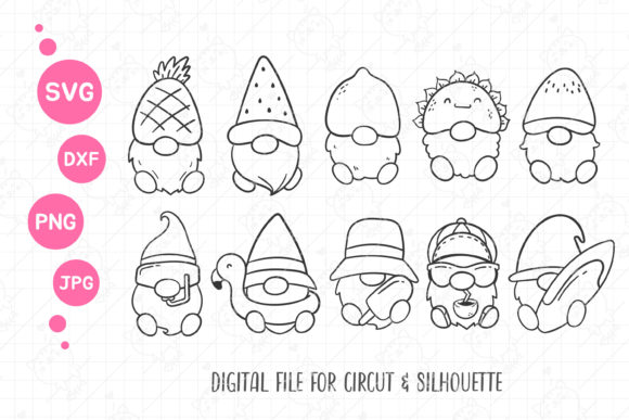 Download Gnome Summer SVG | Cute Gnome Holiday - Gnome holiday Collection
