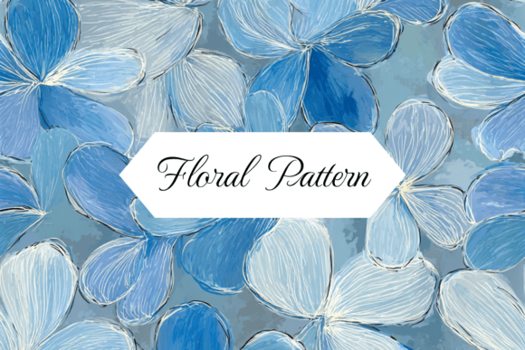 Download Blue Flowers Seamless Digital Pattern - Seamless digital pattern Collection