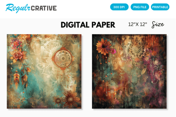 Download Bohemian Digital Paper - Bohemian digital paper Collection