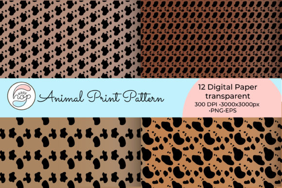 Download Animal Neutral Bohemian Digital Paper Set - Bohemian digital paper Collection