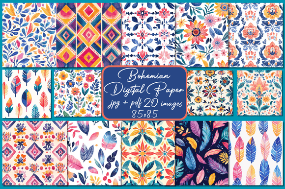 Download Bohemian Digital Paper - Bohemian digital paper Collection