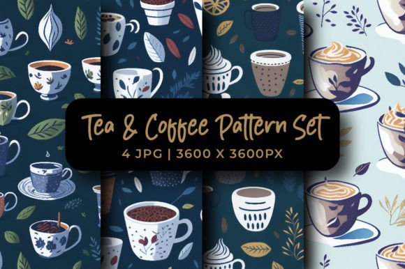 Download Tea and Coffee Digital Paper - Premium Resources