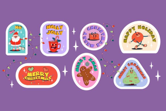 Download Funny Groovy Retro Christmas Character - Funny Collection