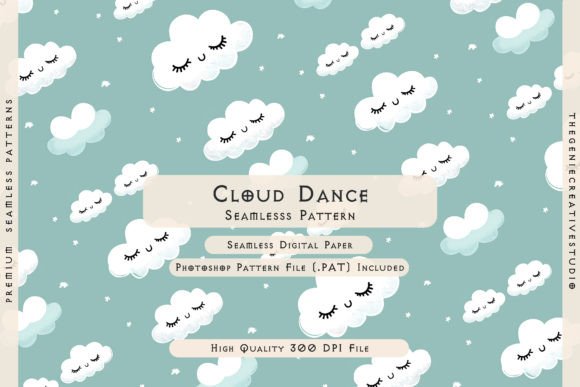 Download Cloud Dance Seamless Digital Pattern - Seamless digital pattern Collection