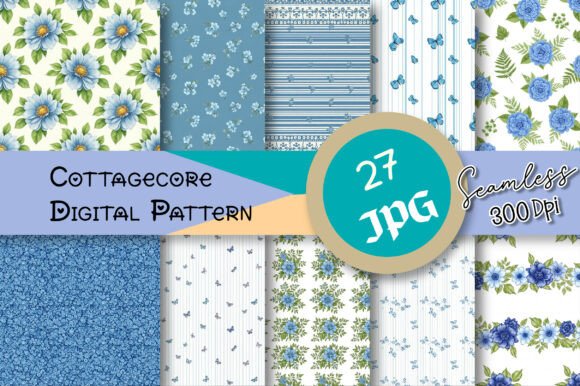 Download Cottagecore Seamless Digital Pattern - Seamless digital pattern Collection